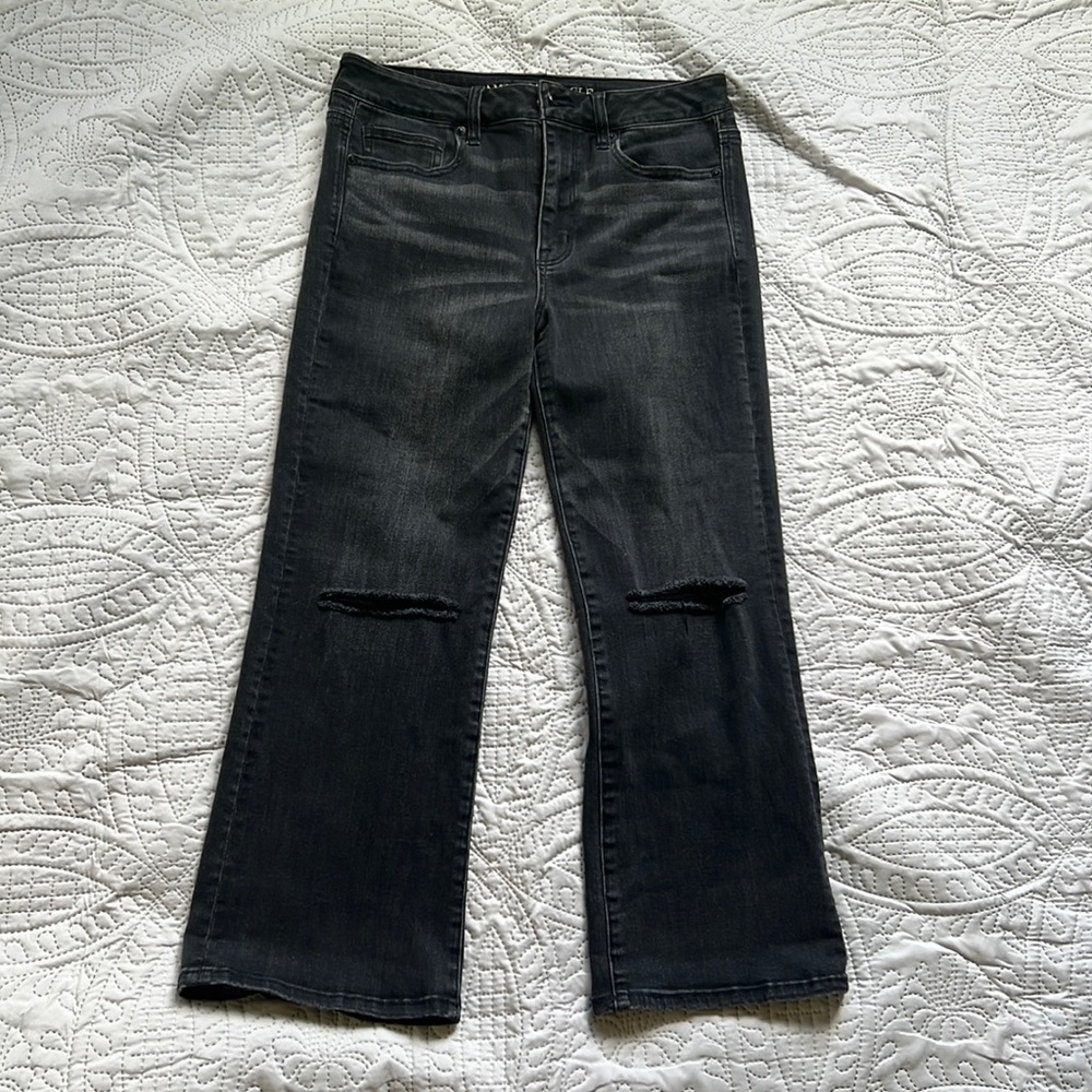American Eagle High Rise Kick Crop Jean